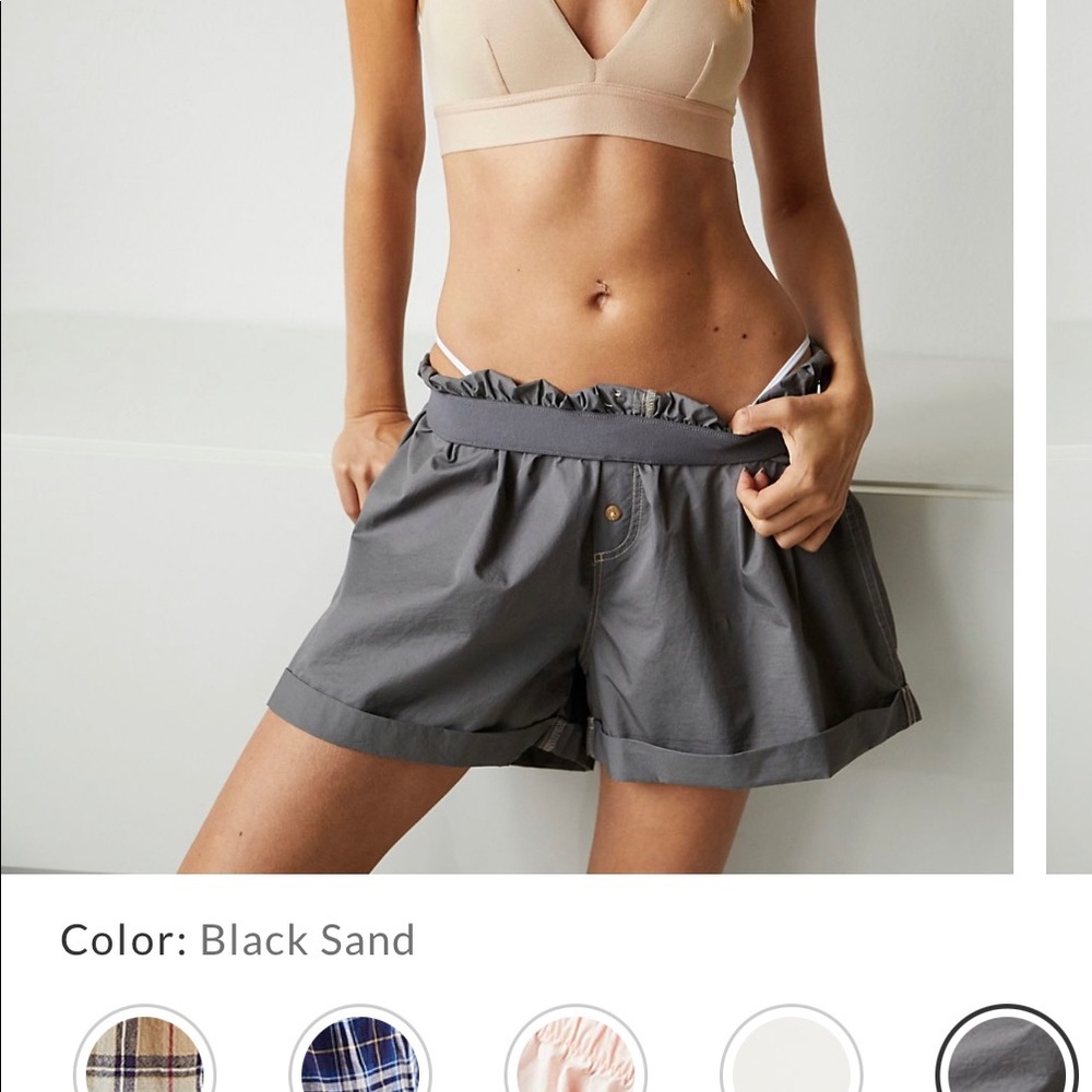 New, with tags, Free People Sunday Morning Boxer Shorts Size Large
